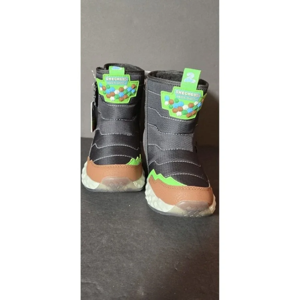 Kids Us 13, Sketchers Minecraft Water‎ Repellent, Zipper On Side